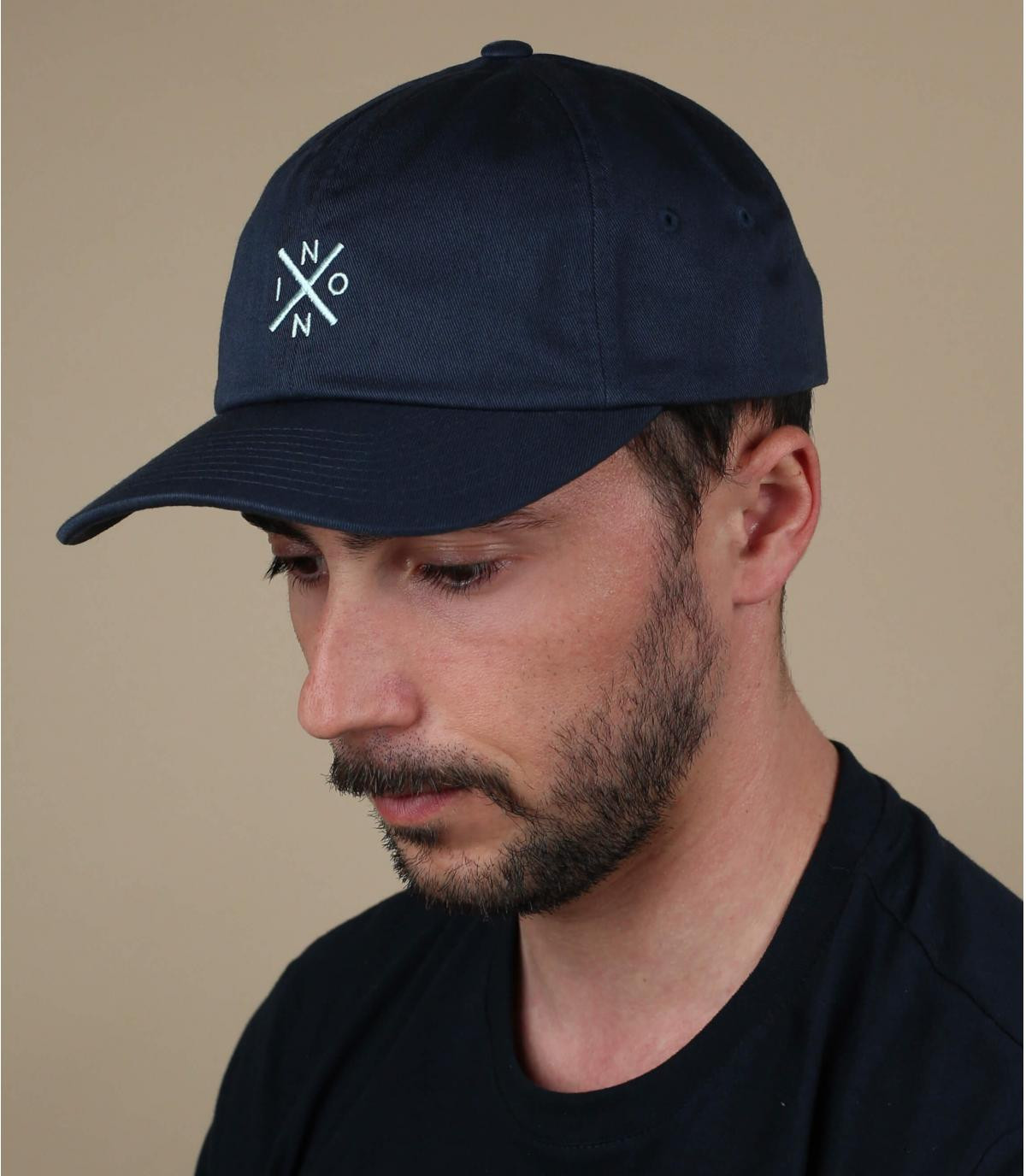 berretto blu Nixon Prep Strapback navy turquoise